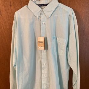 NWT George Strait collection Wrangler button down shirt